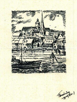 Flensburg - Ansicht von der Förde aus