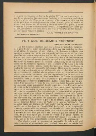 Por que debemos escribir