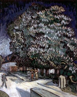 Blühender Kastanienbaum