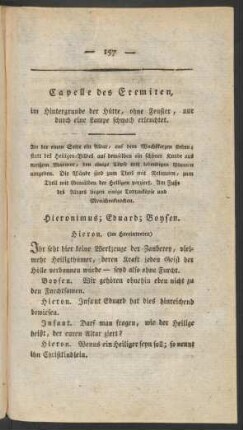 Capelle des Eremiten ...
