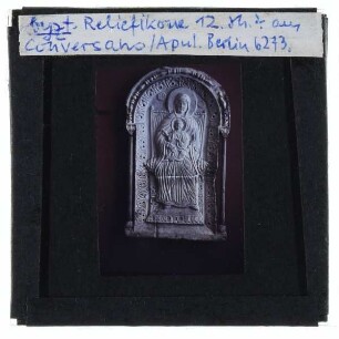 Byzantinische Reliefikone, Maria mit Kind