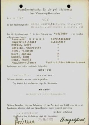 Schweitzer, Marie
