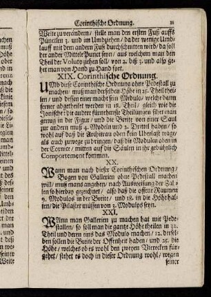 XIX. - XXIV. Corinthische Ordnung.