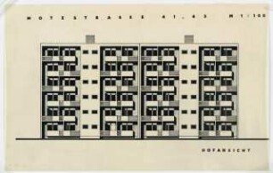 Wohnhäuser Motzstraße 41/43, Berlin-Schöneberg: Ansicht 1:100