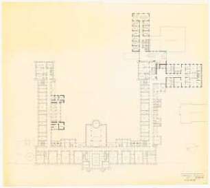 Evangelisches Diakonissenkrankenhaus Bethanien, Berlin-Kreuzberg Umbau. Hauptgebäude: 1. Obergeschoss Zielplanung 1:200