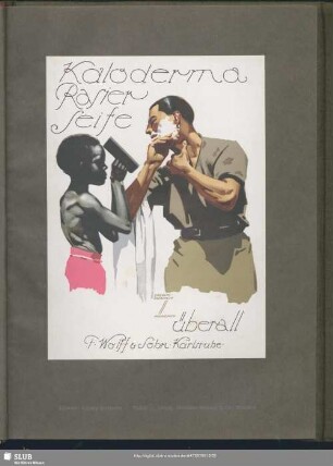 Kaloderma Rasierseife Plakat