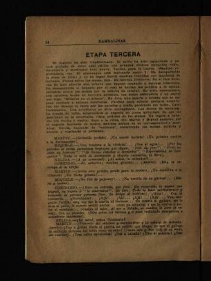 Etapa tercera