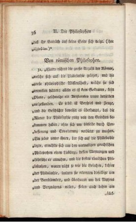 Von römischen Philosophen.