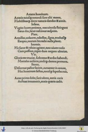 Aetates hominum.