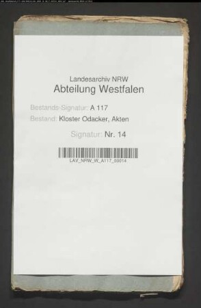 Kloster Odacker ./. Hense zu Ellingsen auf der Haar wegen Weiterverpachtung seiner Ländereien und Verkaufs von Eichen und Schlagholz.