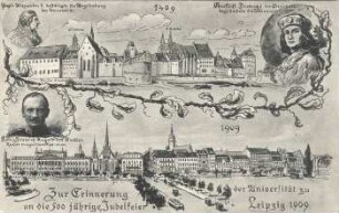 Zur Erinnerung an die 500 jährige Jubelfeier der Universität zu Leipzig 1909