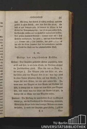 §. 11. Gesetz der anziehenden Kräfte.