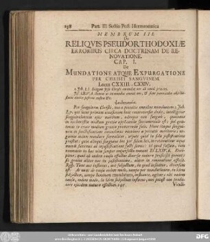 Cap. I. De Mundatione Atque Expurgatione Per Christi Sanguinem.