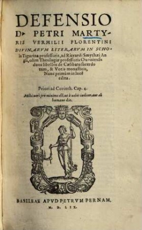 Defensio ad Riccardi Smythaei ... duos libellos de Coelibatu Sacerdotum et votis monasticis