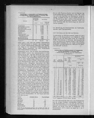 Tabelle 3: Beschäftigte in Arbeitsstätten mit Publikumsverkehr in ausgewählten Wirtschaftszweigen in Hamburg 1961 nach Wirtschaftsbereichen
