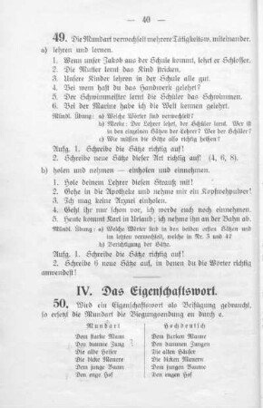 V. Fürwörter.