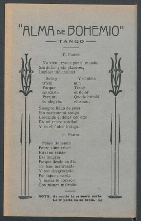 "Alma de Bohemio" : Tango