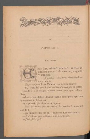 Capítulo XI - Vida nueva