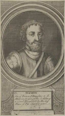 Bildnis des Macbeth, König von Schottland