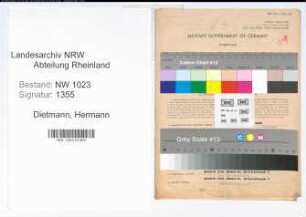 Entnazifizierung Hermann Dietmann , geb. 09.04.1903 (Kaufmann)