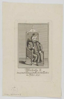 Bildnis des Mustäfa II., Sultan des Osmanischen Reiches