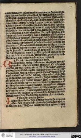 Regula dirigens missarum celebratores, ut caveant a defectibus, periculis et disturbiis in missa contingentibus.