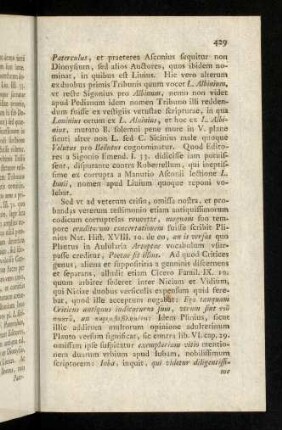 429-439, Sed ut ad veterum crisin, omissa nostra, ...