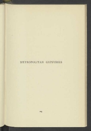Metropolitan Gypsyries