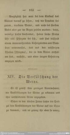 XIV. Die Verfälschung der Weine