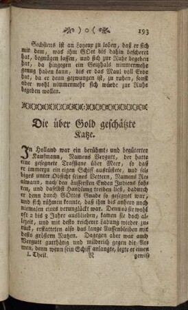 Die über Gold geschätzte Katze.