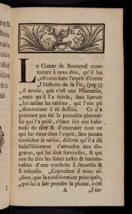 1-11, Le Comte de Bonneval commence ...