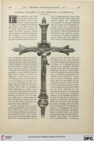 Gothisches Krystallkreuz in der Stiftskirche zu Aschaffenburg