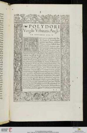 Polydori Vergilii Vrbinatis Anglicæ Historiæ