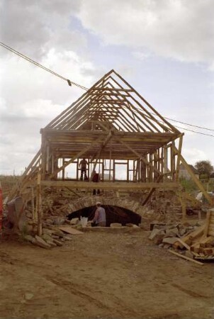 Wiederaufbau Bandweberhaus