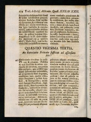 254-257, Quaestio Vigesima Tertia.