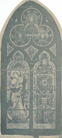 Schmidt, Heinrich von; Oppenheim; Katharinenkirche, Restaurierung - Kirchenfenster (Ansicht)