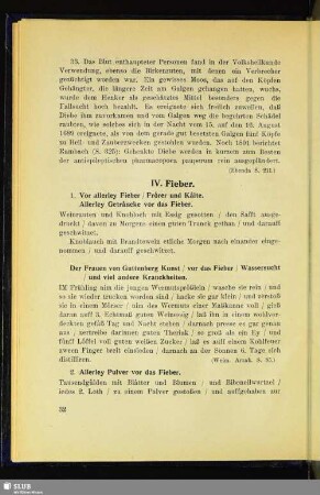 IV. Fieber