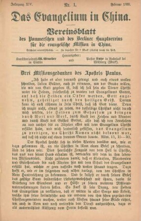 No. 1, Februar 1893