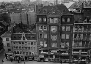 Hamburg-Altsadt. Häuser die 1938 für den Bau des Pressehauses abgerissen wurden