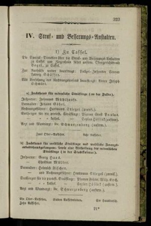 Straf- und Besserungs-Anstalten