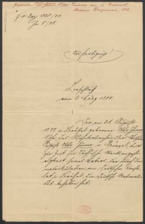 Beschluß vom 3. März 1908 [die Staatsbürgerschaft von Otto Nunne jun. betreffend]
