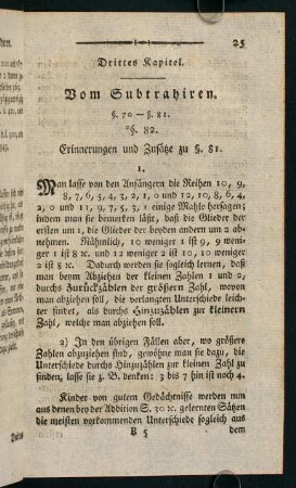 25-38, Drittes Kapitel. - Viertes Kapitel.