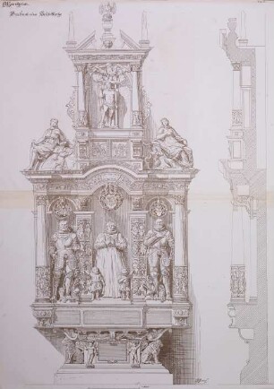 Deutsche Renaissance : eine Sammlung von Gegenständen der Architektur, Decoration und Kunstgewerbe in Original-Aufnahmen, 16. Wertheim