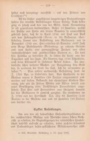 Szekler Ansiedlungen
