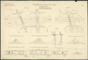 Eisenbahnbrücke über den Rhein unterhalb Mainz