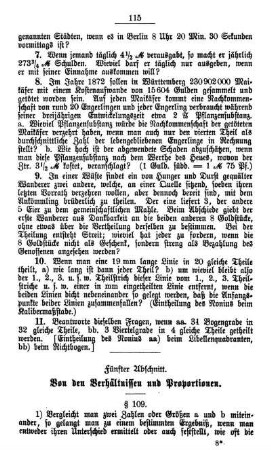 Fünfter Abschnitt. Von den Verhältnissen und Proportionen.