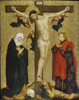 Kreuzigung Christi mit Maria und dem Evangelisten Johannes