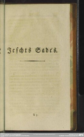 Jeschts Sadés