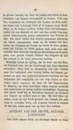 Anthony van den Heuvel, achtste landvoogd