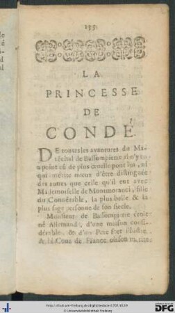 La Princesse De Condé.